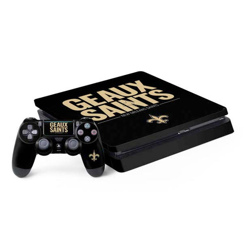 NFL New Orleans Saints Team Motto PS4 Slim Bundle Skin